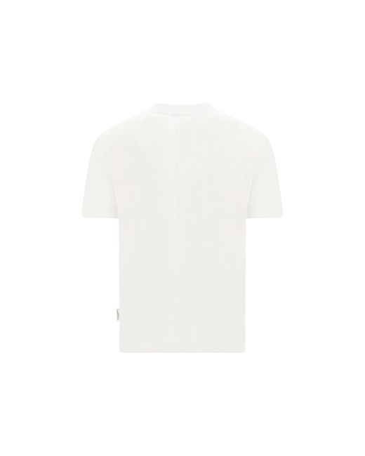 Paolo Pecora T-Shirt aus Baumwolle in White für Herren