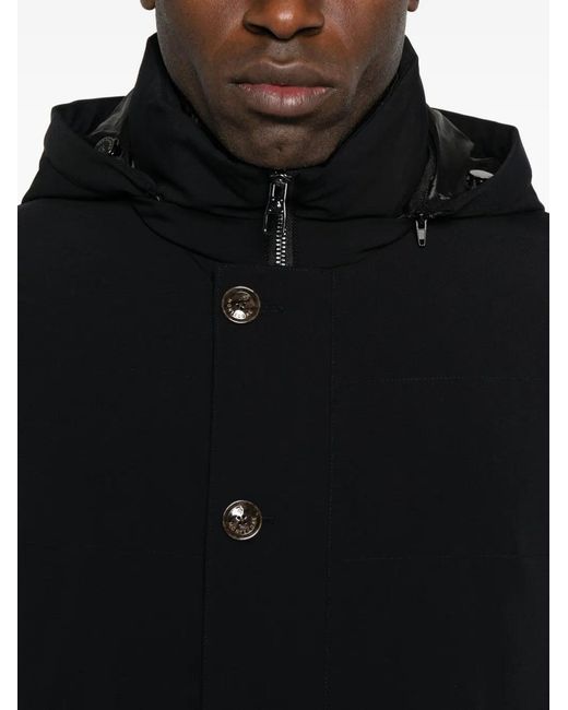 Montecore Men`s Down Gededed Down Jacket in het Black