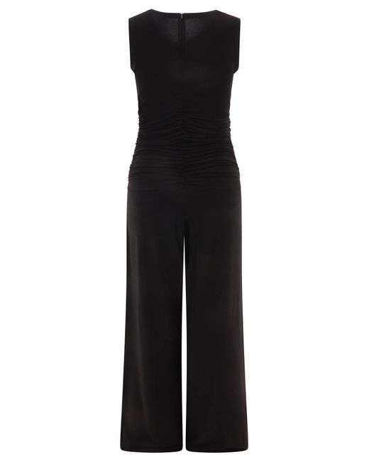 Norma Kamali Shirred Taille Jumpsuit in het Black