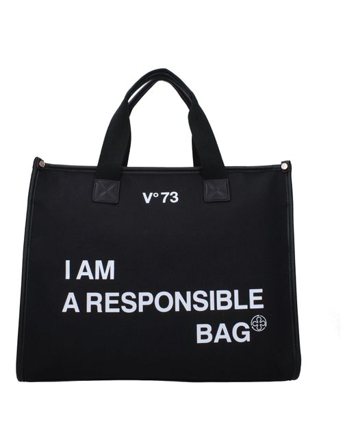 V73 Black Handbags Responsibility Bis Fabric