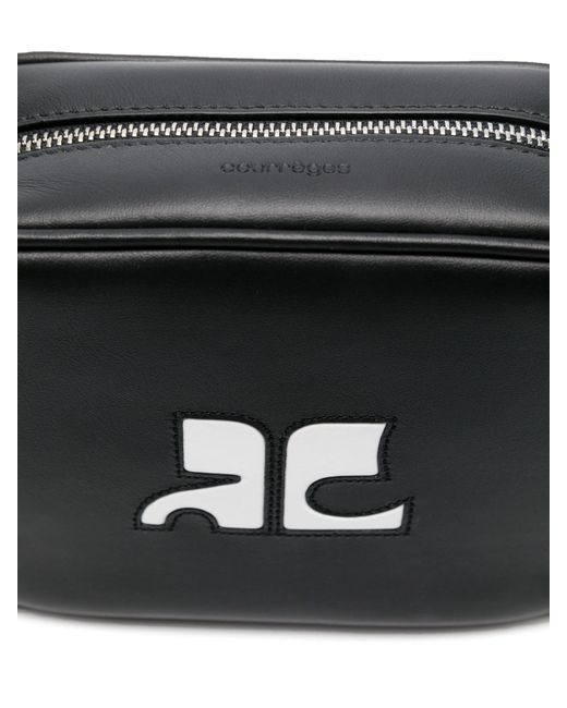 Courreges Black "Reedition" Camera Bag