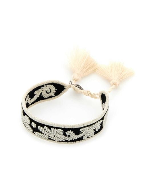 Prada White Two-Tone Suede And Fabric Bracelet