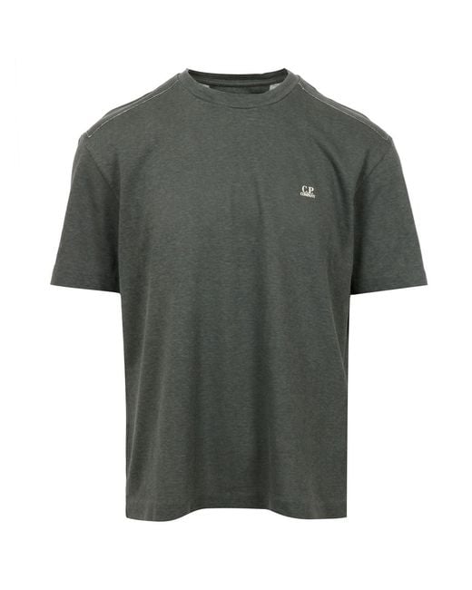 C P Company Green T Shirts And Polos Gun Metal