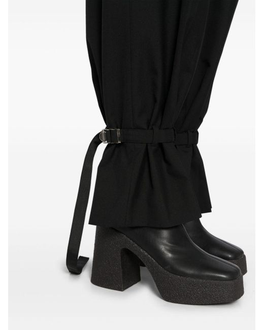 Sacai Black Belted Tailored Trousers