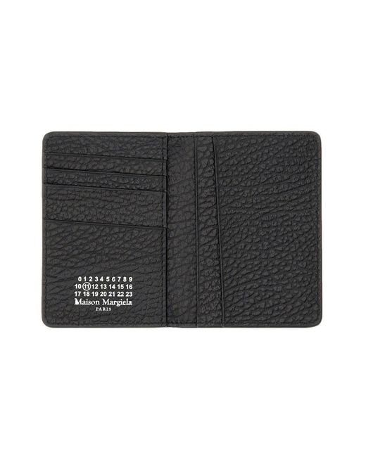 Maison Margiela Black Card Holder With Logo
