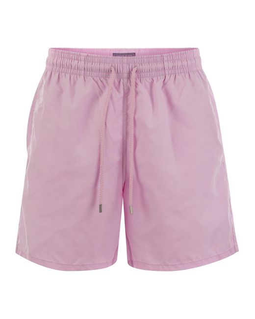 Vilebrequin Purple Plain Colored Beach Shorts