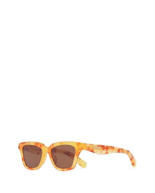 Jacquemus Orange Les Lunettes Carre for men