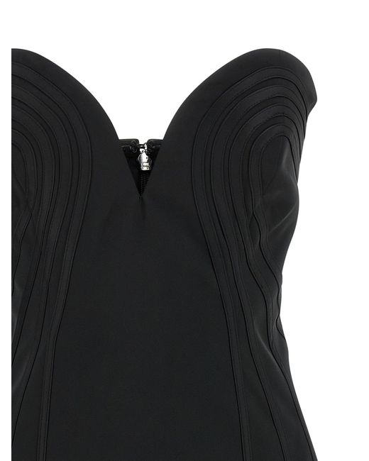 ROTATE BIRGER CHRISTENSEN Roteer Birger Christensen 'satin Mini' Jurk in het Black