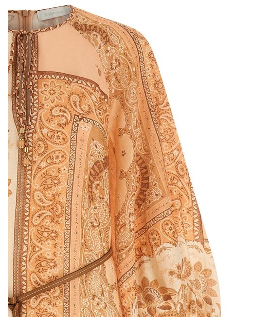 Zimmermann Natural 'Lucky Tunic Midi' Dress