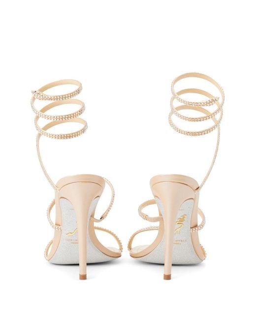 Sandales Cleo 105 Mm Rene Caovilla en coloris White