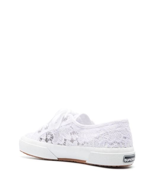 Superga White 2750 Macrame