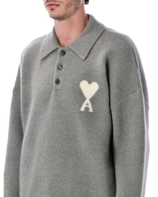 AMI Gray Sweaters for men
