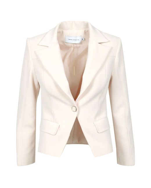 SIMONA CORSELLINI Jackets Wit in het Natural
