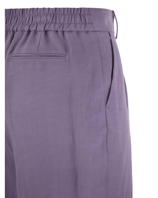 Daisy Viscosio e pantaloni di lino di PT Torino in Purple