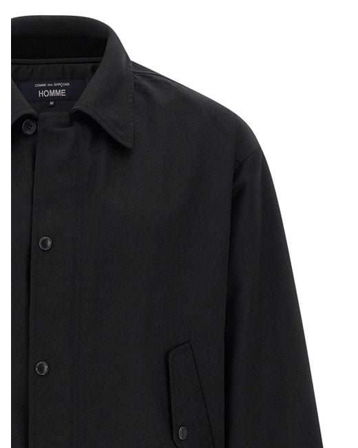 Comme Des GarÃ§ons Homme Comme des Garҫons Homme Wool Overshirt in Black für Herren