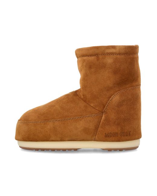 Moon Boot Mondschuh Flat Schuhe Brandy in Brown für Herren