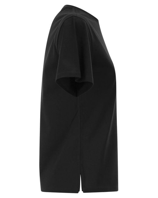 Weekend by Maxmara Black Wkdvenaco Straight Jersey T Shirt