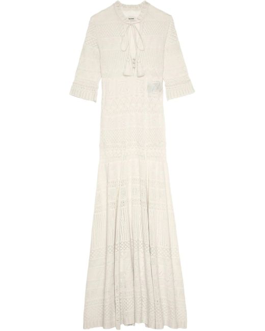 Zadig & Voltaire White Memphis Co Pointelle