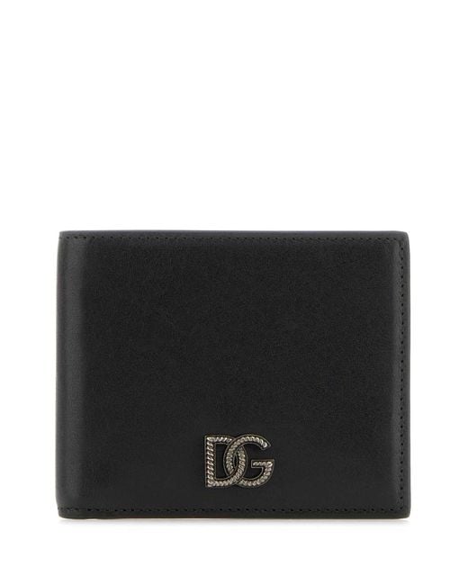 Dolce & Gabbana Black Leather Wallet for men