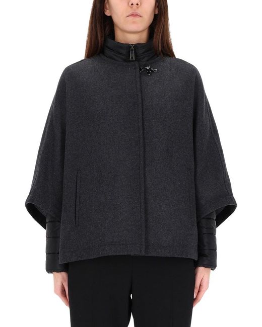 Fay Black "double Face" Cape