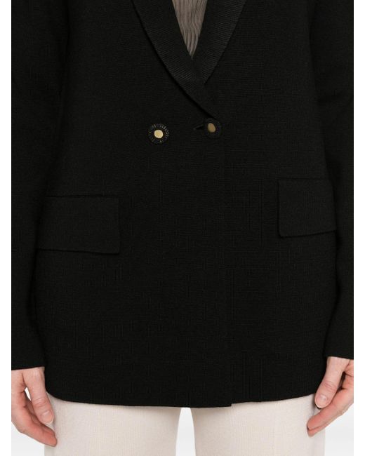 Forte Forte Black Wool Milano Stitch Oversized Jacket