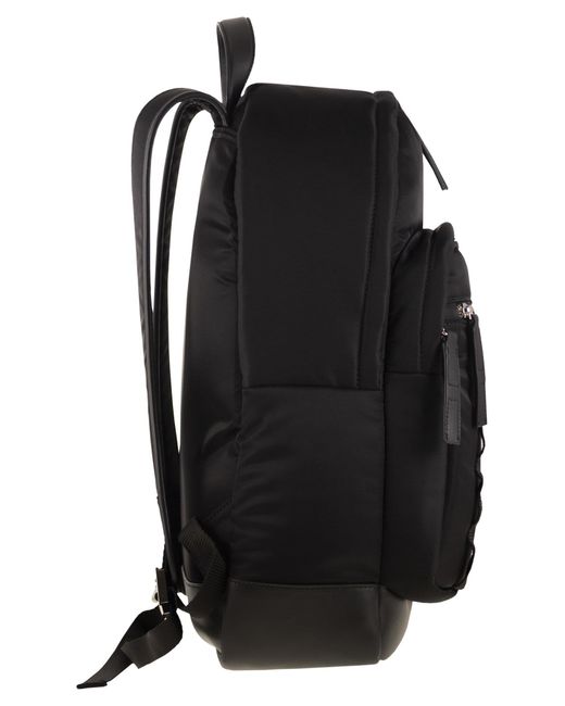 Hogan Black Technical Fabric -Rucksack