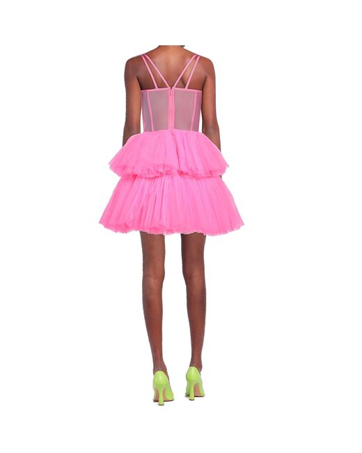 19:13 Dresscode Pink Tulle Mini Dress