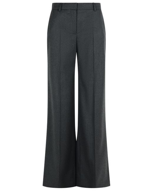 Stella McCartney 'flared' Grijze Wollen Broek Cenere in het Blue