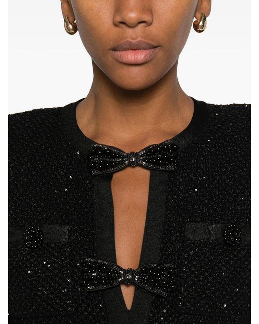 self portrait black sequin knit mini dress Self-Portrait in Ladies dresses