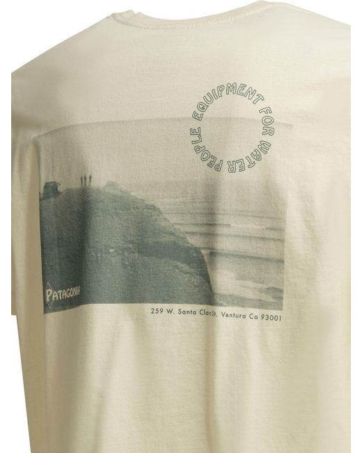 Patagonia Natural "M's Water People Spotter" Crewneck T Shirt