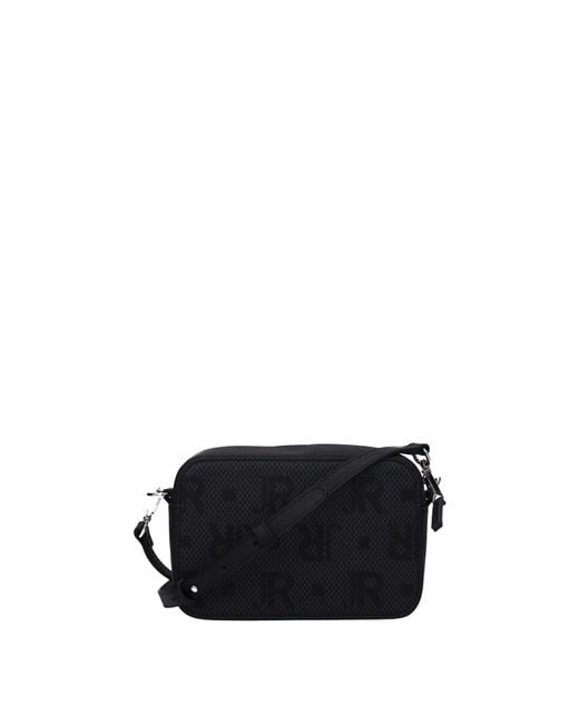 John Richmond Black Borse A Tracolla Donna Poliuretano Nero/Grigio for men