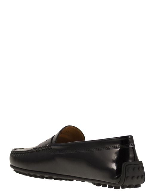 Tod's Black City Gommino Moccasin