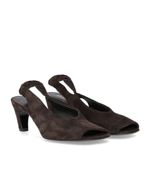 Elena Iachi Brown Dark Heeled Sandal