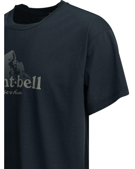 Montbell Black Polyester T-Shirt