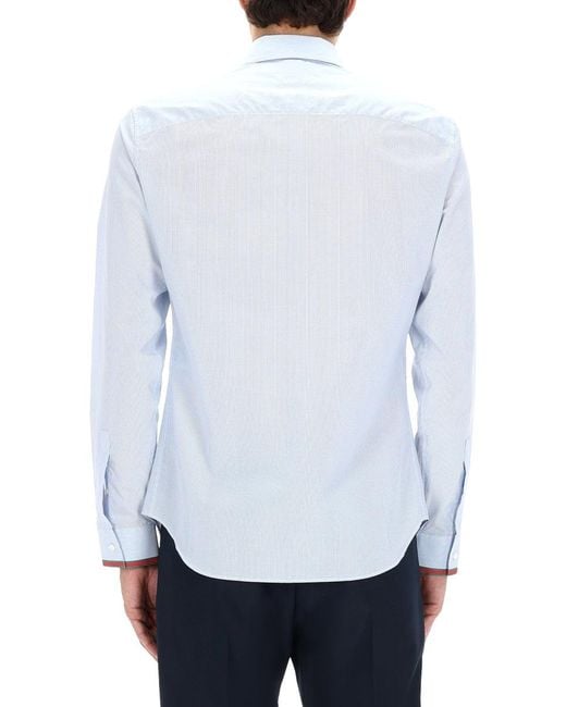Gucci White Striped Shirt for men