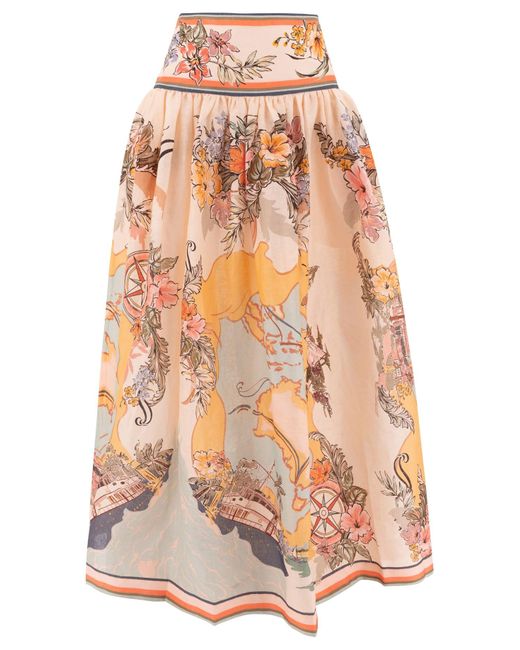 Zimmermann Tallow Midi-Rok in het Natural