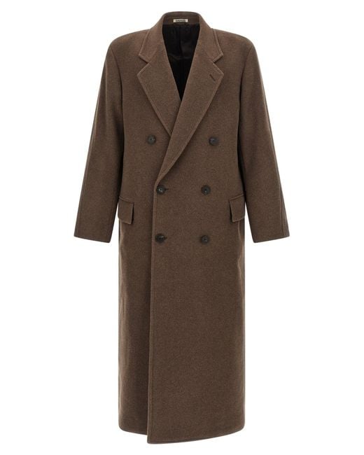 Auralee 'chesterfield'-jas in het Brown voor heren