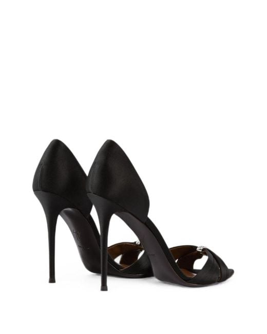 Giuseppe Zanotti Black Lienn Leather Pumps