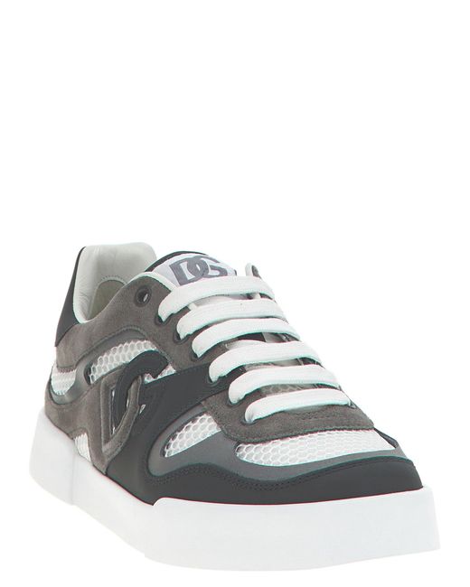 Dolce & Gabbana White 'Strobel Portofino Light' Sneakers for men