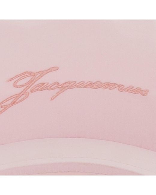 Jacquemus Pink Baseballkappe mit Logo
