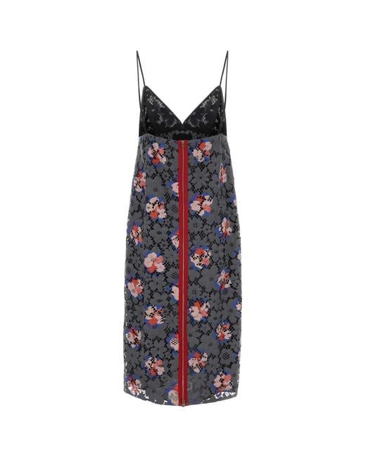 Fendi Multicolor Printed Lace Dress