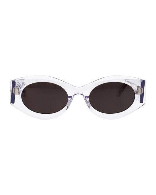 Alaïa Black Alaia Crystal-Crystal- Acetate Sunglasses