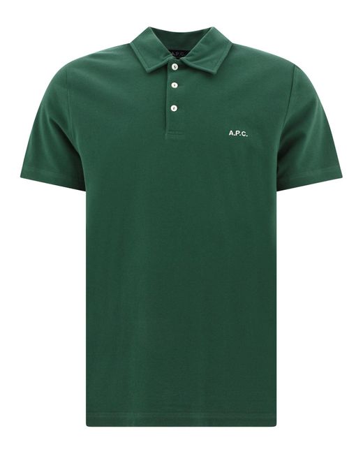 Camisa de polo de Austin A.P.C. de hombre de color Green