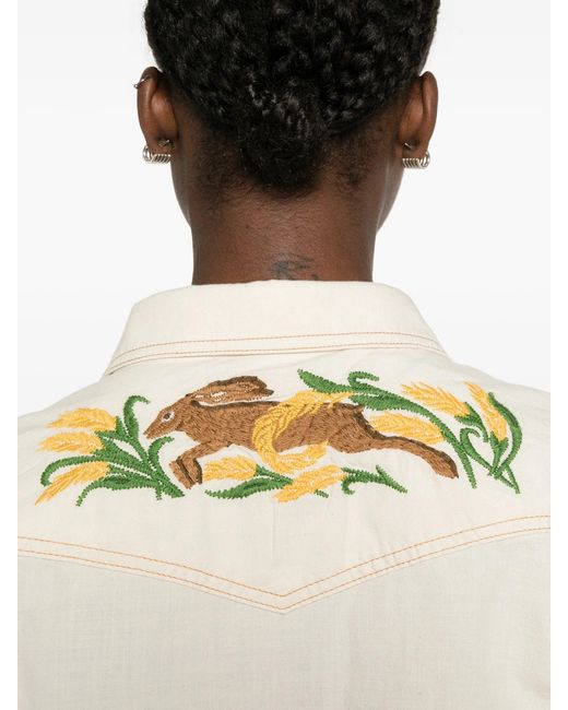 Filson Natural W's Embroidered Western Shirt