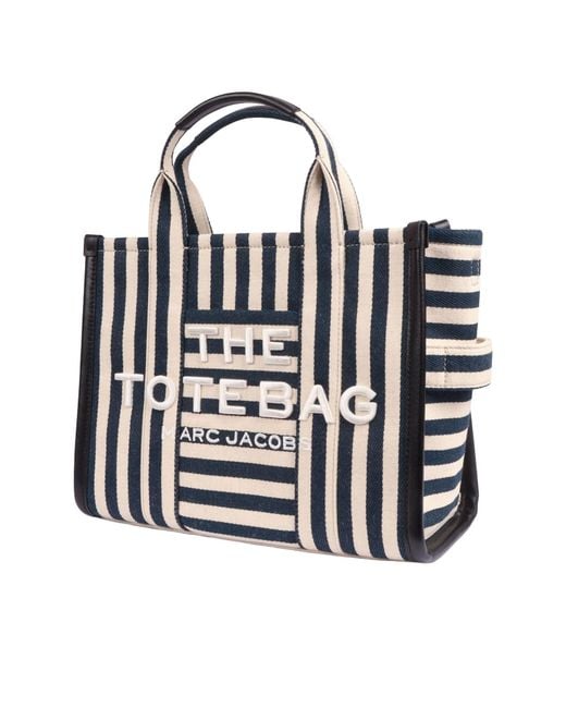 Marc Jacobs White The Medium Tote 79.Cotton 11.Linen 9.Rayon Handbag