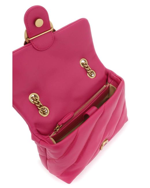 Pinko Pink Love Classic Puff Maxi Quilt Tasche