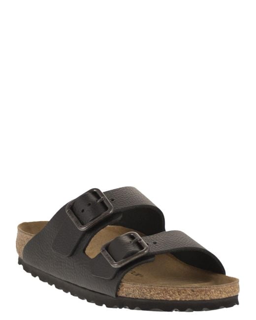 Birkenstock Black Arizona Wb Vintage – Natural Leather Sandal for men