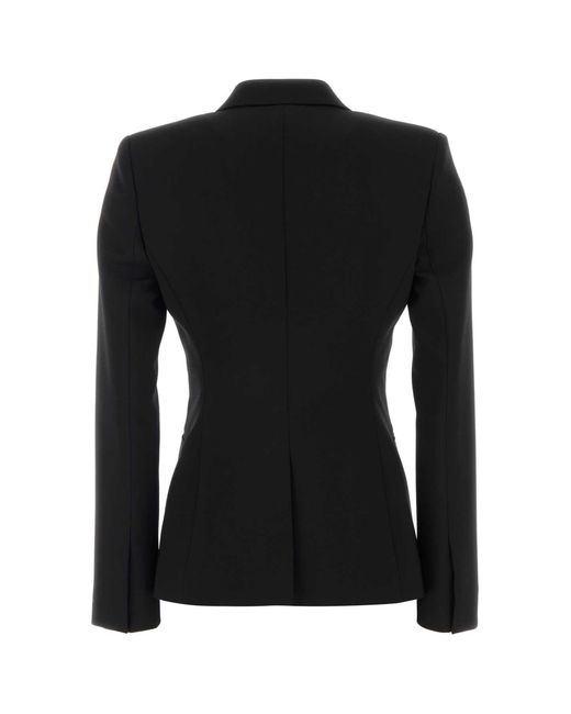 Gucci Black Stretch Wool Blend Blazer