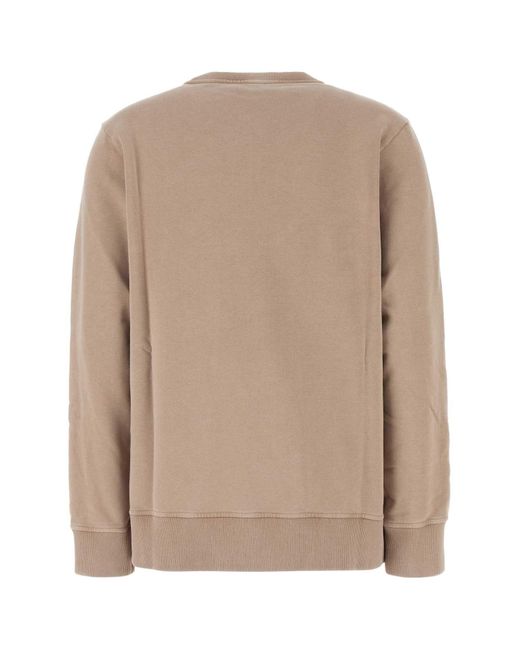 Fendi Natural Cappuccino Cotton Oversize Sweatshirt