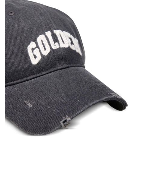 Golden Goose Deluxe Brand Gray Logo Cotton Baseball Cap for men